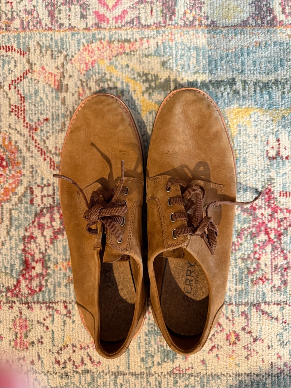 Sperry Men's Casual Lace-Up Leather Shoes - Brown
